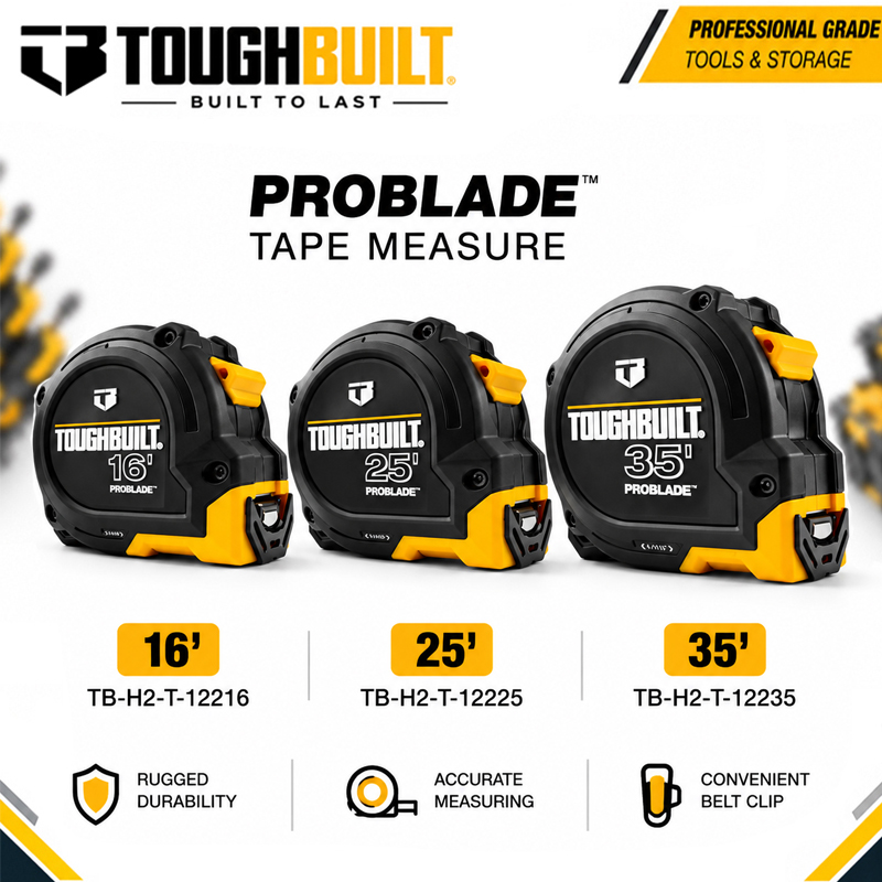 Серия TOUGHBUILT 16ft/25ft/35f – обзор и цена Stanley Tape 25Ft