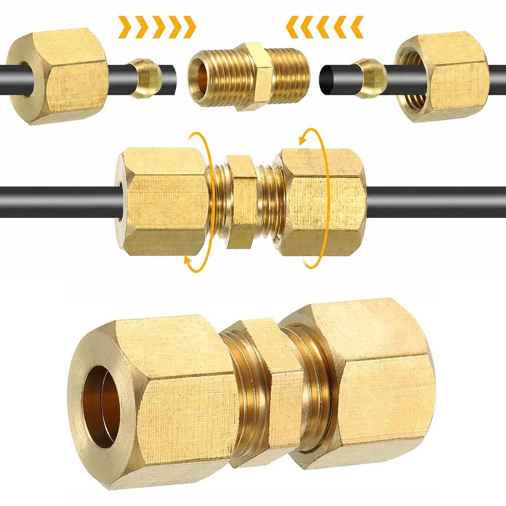 Латунный компрессионный фитинг – обзор и цена Compression Fitting Brass
